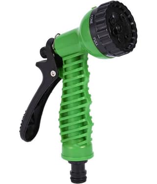 7 Function Highpressure Water Gun for Car and Bike and Gardening Cleaning (Water Pressure Depends On Tap Water Flow)