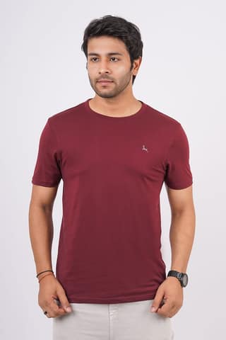 Men's Zinfandel Pima Cotton Crew Neck with Logo