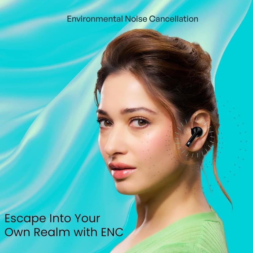 CELLECOR BroPods CB44 TWS with 35 Hours Playtime, ENC, Insta Wake N' Pair, HD Sound, 13mm Driver Truly Wireless (Black) view 3