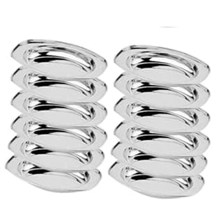 SHINI LIFESTYLE Stainless Steel Serving Plate, Oval Plate, Subzi Plate, Rice Plate,Chat Plate