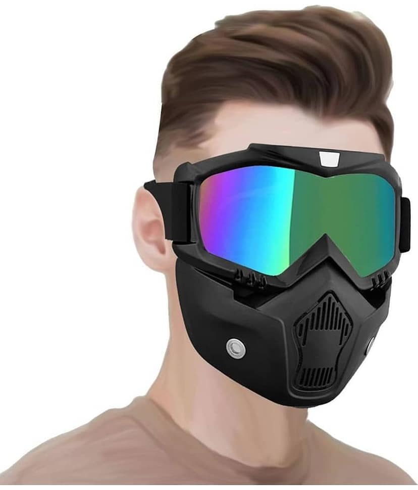 Bhavyta Black Polypropylene Fiber Anti Pollution Mask ( Pack of 1 )