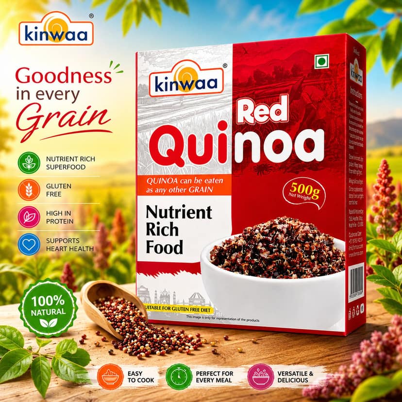 kinwaa Nutrient Rich Red Quinoa 500g view 3