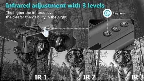 AUSHA 4K Night Vision Binoculars | Long-Range 600m Infrared with Photo & Video Recording view 5