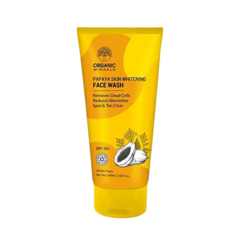 Elegantra Papaya Skin Brightening Face Wash (100ml) | Anti-Pigmentation & Dark Spot Reduction Cleanser | Natural De-Tan Daily Facial Foam with Licorice, Aloe Vera & Vitamin E (Pack of 1) view 5