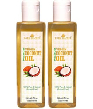 Park Daniel 100% Pure & Natural Virgin Coconut Oil Hair Oil(400 ml) 400 mL Pack of 2