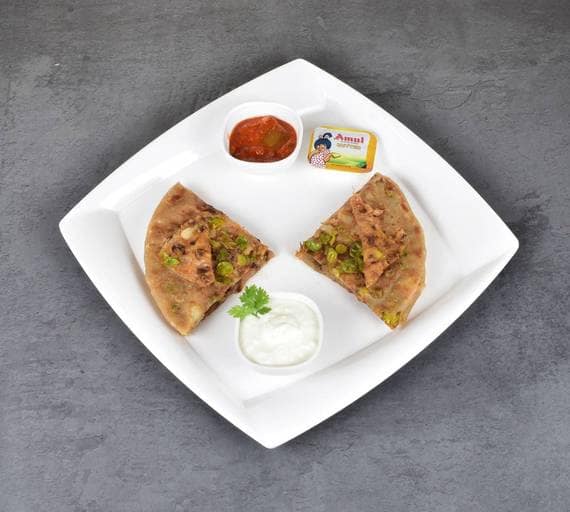 Aloo matar mixed paratha