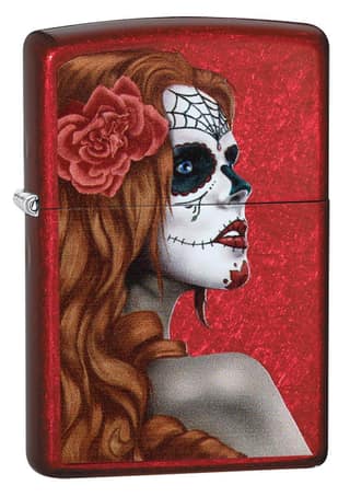 Zippo Day of the Dead Girl Windproof Pocket Lighter