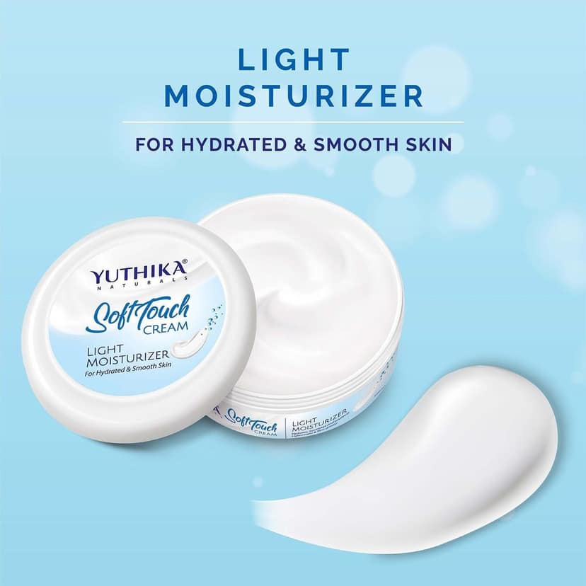 Yuthika SoftTouch Moisturizer for Face, Body, Hand, Dry Skin Moisturizer for Winter, Instant Hydration Cream (300ml) view 3