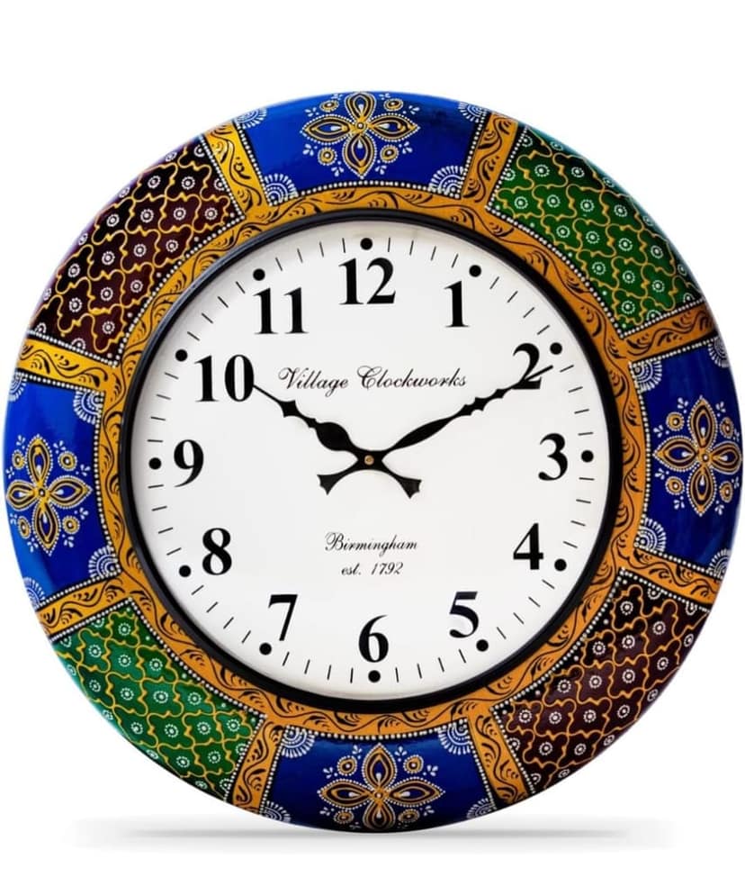 Village Clockworks Birmingham England The Original Hand Painted Wall Clock