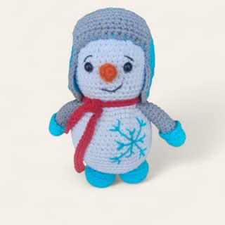 The Winter Snowman Crochet Toy