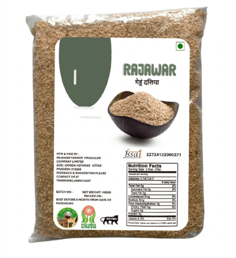 Premium Bulgur Wheat (Dalia) - Wholesome & Versatile Grain, Clear Pack 1 Kg