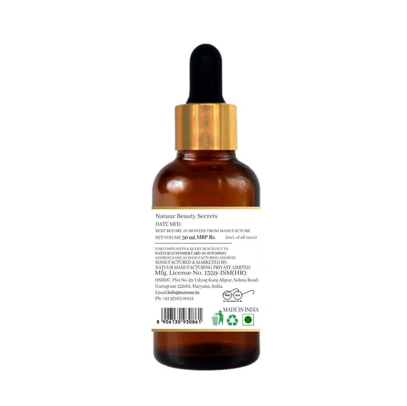 NATUUR - Vitamin C Face Serum - 50ml | Antioxidant and Collagen Boosting | Brightening and Firming Serum | With Hyaluronic Acid for Youthful and Glowing Skin view 2