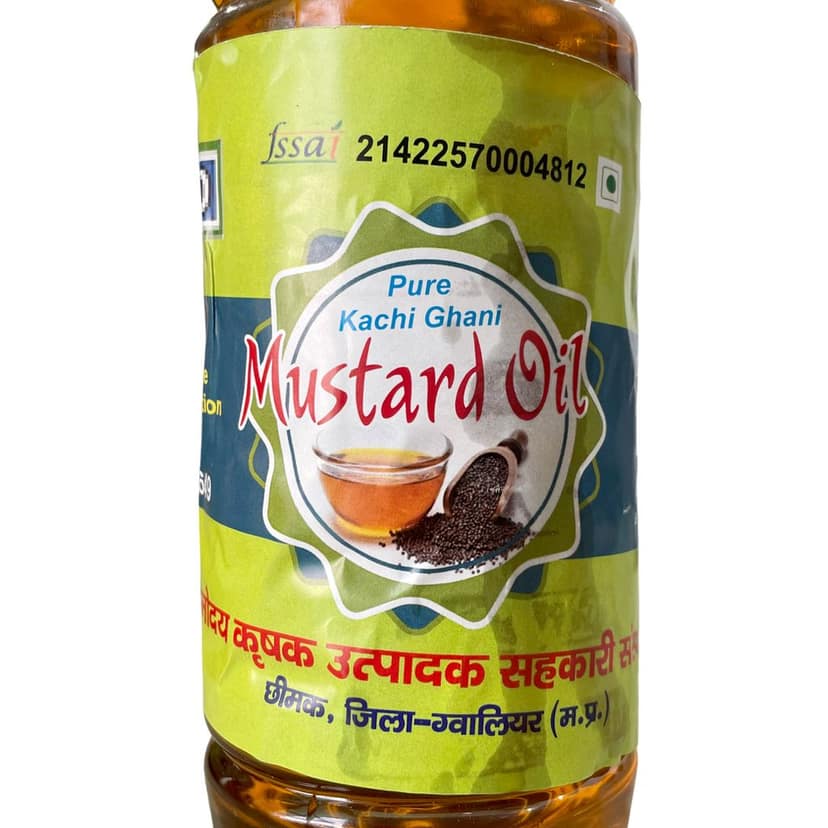 Pure Cold Press Kachi ghani Mustard Oil 500 ML view 4
