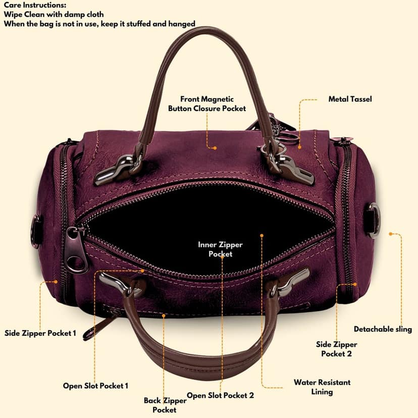 Sling Bag for Women & Girls Pu Leather Stylish Crossbody Satchel Handbag Ideal for Travel, Office Use Birthday Anniversary Gift for Wife view 7