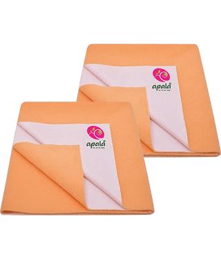 Apala Blue Laminated Bed Protector Sheet ( Pack of 2 )