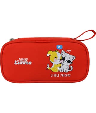 Zipper Pencil Pouch Kitty - Red