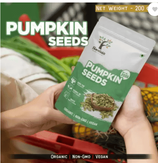 Famreliable Premium Pumpkin Seeds - 200g of Nature's Powerhouse Grab Your Boost of Nutrition Pumpkin Seeds (200 g) view 4