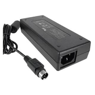 DC Power Adapter 12 Volt 2 Amp 24 Watt for DVR, CCTV Camera, Router, Modem, LED Strip Light etc with Ferrite Bead, Black