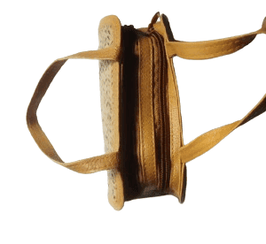 Sitalpati Ladies Purse Handbag brown With Long Strap