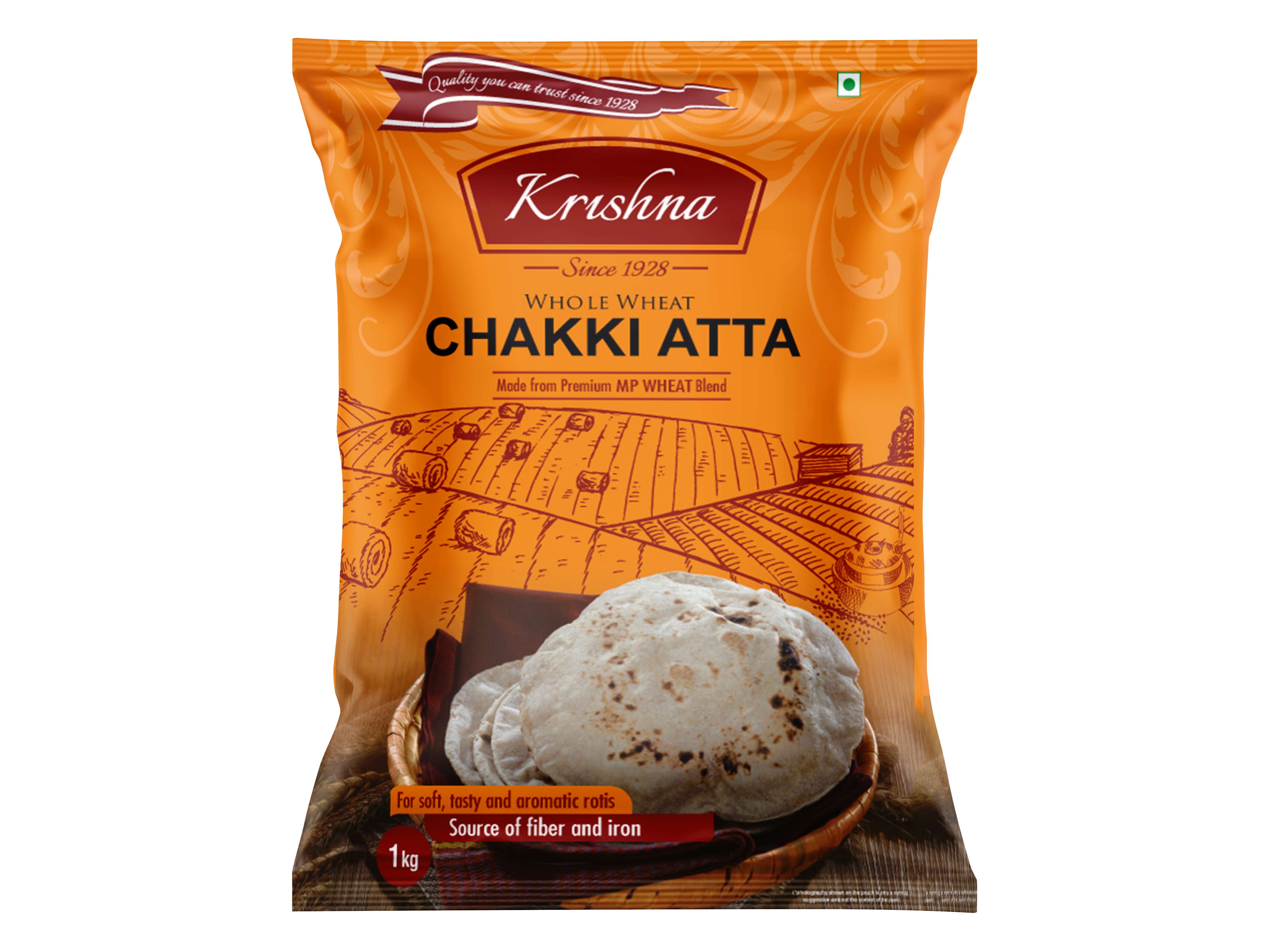 Krishna Premium Chakki Atta - 1 kg