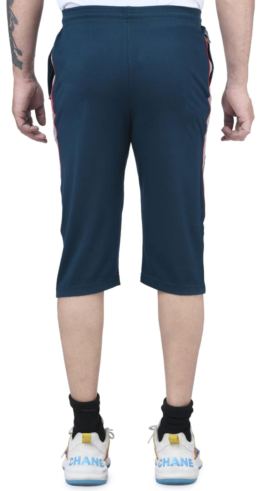 IBulls, Hosiery Cotton Regular Fit Three Quarters/Three Fourths/Three by Fourth /3/4 / Capri for Men- Casual/Sports Wear with Zip Lock Pockets view 4