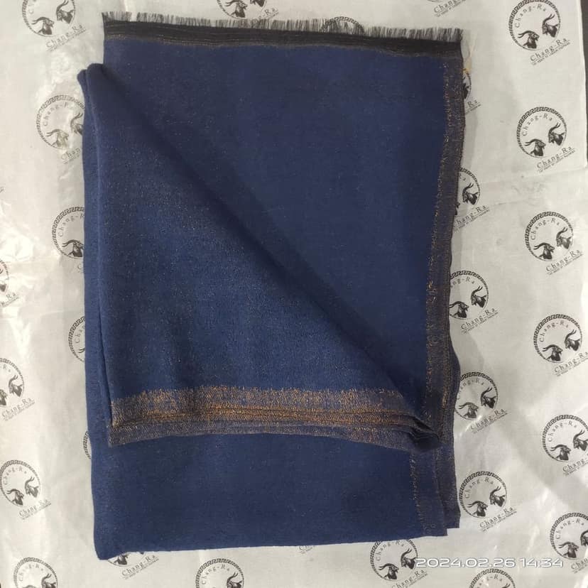 Zari Reversible Shawl Navy Blue view 2