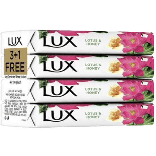 Lux Bathing Soap Botanicals Lotus & Honey 4 x Rs.10/-