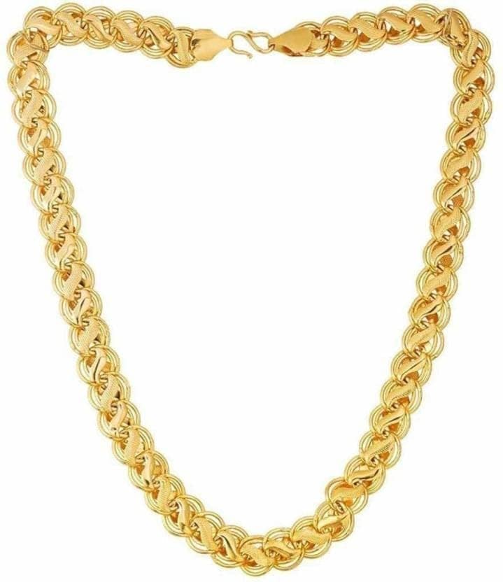 Lovemi Movements Golden Chain For Men Boys Exclusive Gold Plated Golden Thin Neck Chain