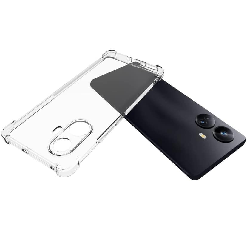 USTIYA Case for Realme 10 Pro Plus Pro+ 5G Clear TPU Four Corners Protective Cover Transparent Soft funda view 3
