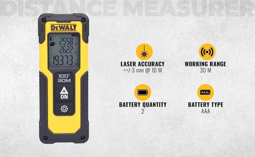 Dewalt Laser Distance Measurer 30M Laser Distance Measurer DWHT77100-XJ view 6