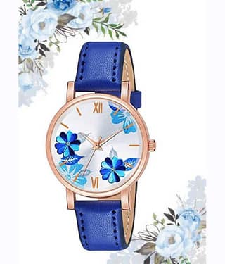 Trex Blue PU Analog Men's Watch