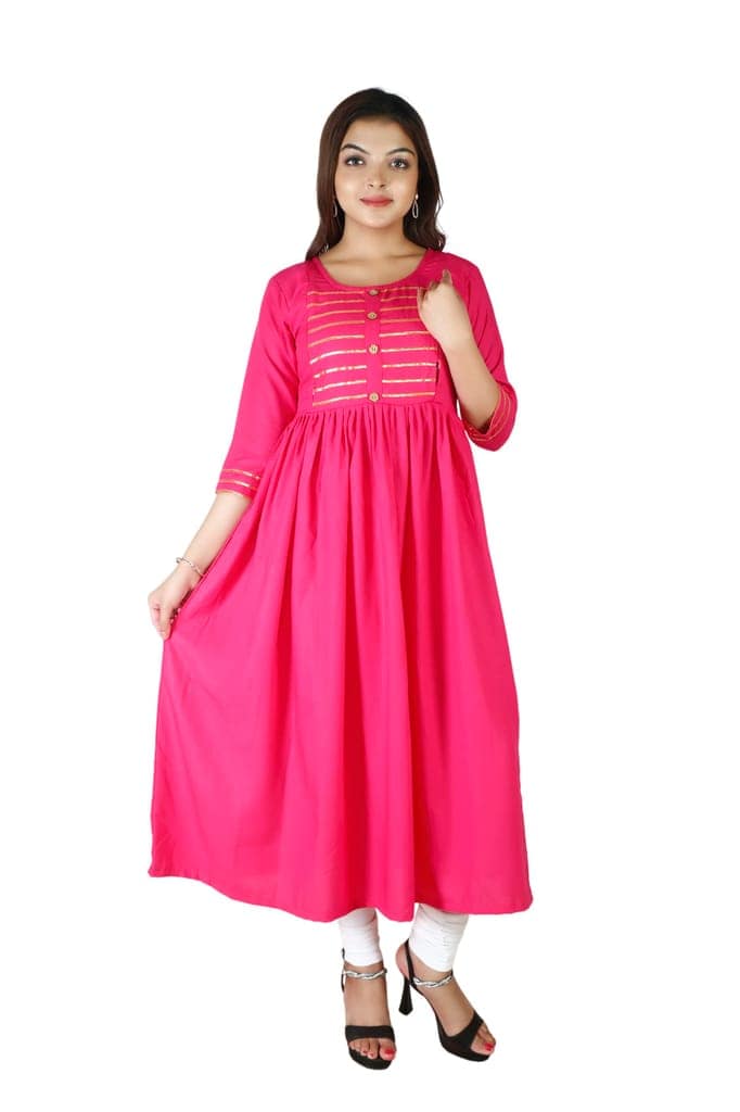 MAHIRA 'S COMFORT Maternity Gown: Stylish Rayon Feeding Kurti for Pregnancy and Breastfeeding view 3
