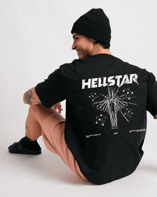 Hellstar Black oversized T-shirt