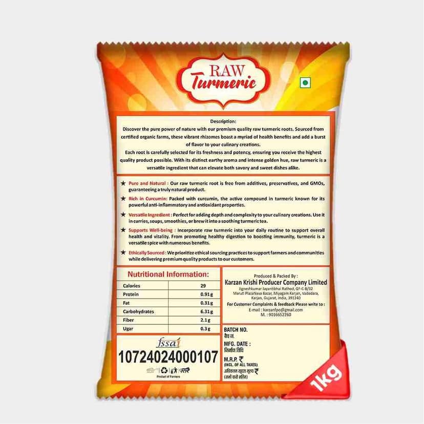 Raw Turmeric (1 kg) view 4