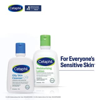 Cetaphil Gentle Skin Cleanser (125 ml) + Moisturising Lotion (100 ml) Combo Pack of 2