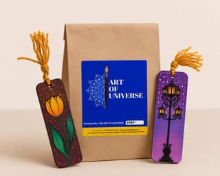 Hand-Painted MDF Bookmark Set