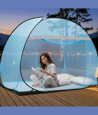 didhiti - Yellow Polycotton Foldable Mosquito Net ( Pack of 1 )