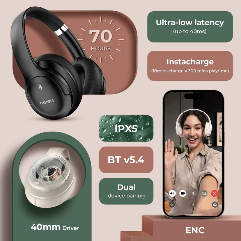 Noise Airwave Max 4 Wireless Over Ear Headphones view 6