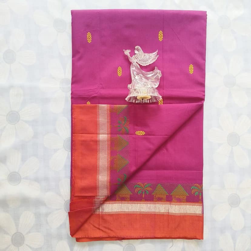 Cotton Saree without Blouse view 2