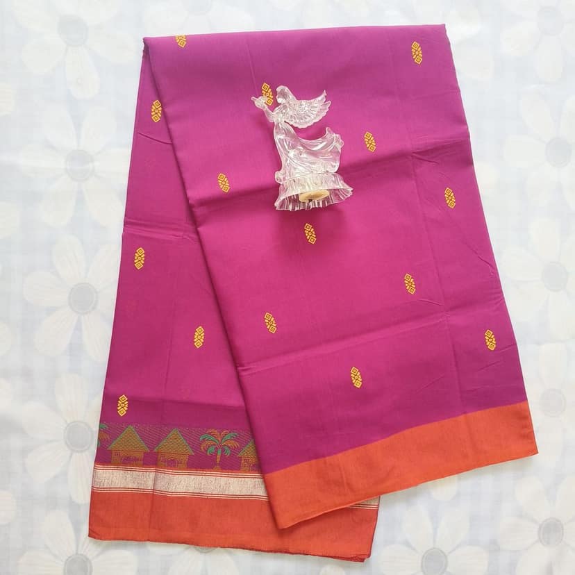 Cotton Saree without Blouse view 3