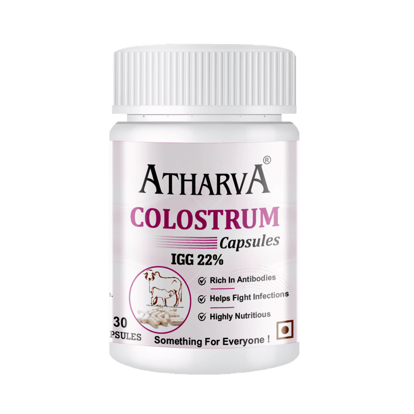 ATHARVA Colostrum Capsules (Helps Gut Health's, Restore Skin Elasticity, Strengthen Your Bones, Supports Immune System )