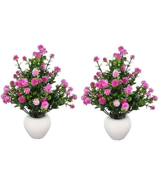 BAARIG - Purple Daisy Artificial Flower ( Pack of 2 )