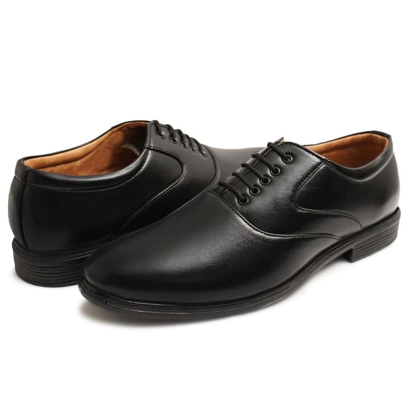 WUGO::Latest Stylish Men Formal Shoes|Black Derby Shoes|Office Shoes For Men's & Boys (Free Home Delivery) view 4