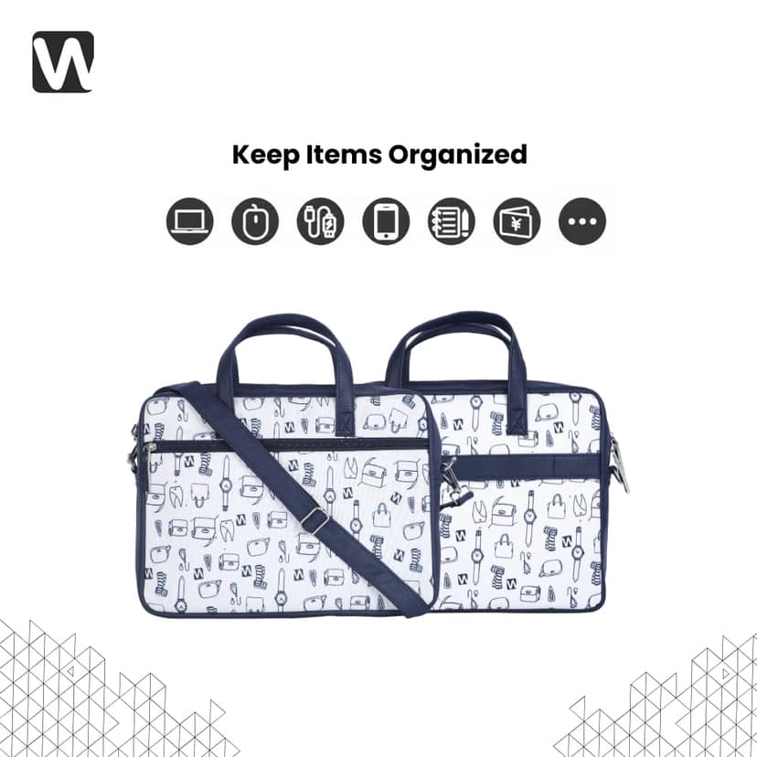 WOTM Laptop Bag Leather | Messenger Bag for Men & Women | Office Bag with Adjustable Strap | Laptop Side Bag for Office Use | Stylish leather Bag view 5
