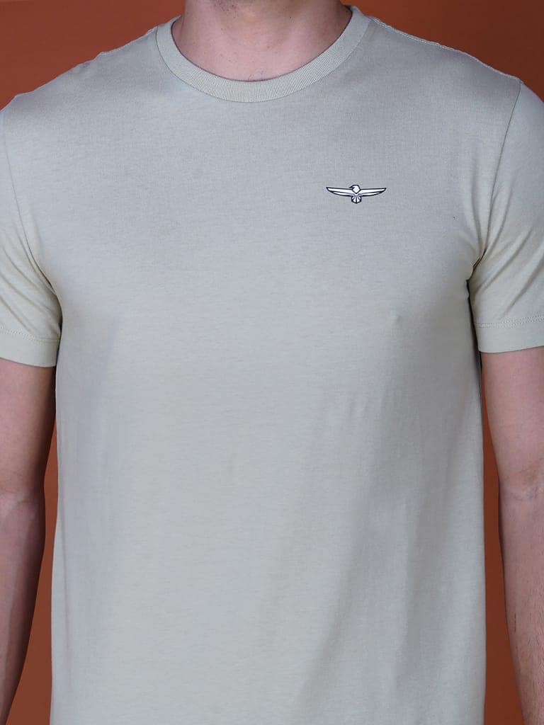 Men's Casual Cotton Jersey Tee Dark Grey view 4