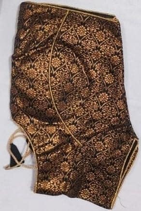 Women's Embroidered Cotton Silk Saree Blouse Piece view 6