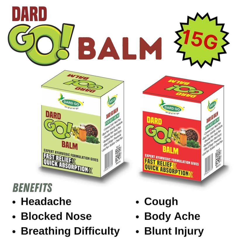 Dardgo Pain Relief Oil | Ideal for Joint Pain, Knee Pain, Neck Pain, Back Pain, Shoulder Pain, Sciatica Pain | Instant Pain Reliever | Ayurvedic & Non-Sticky, 100 ml + 20 ml + 2 Balm (Combo Pack) view 5