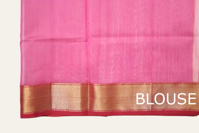 Dazzling White Floral Mix motif handloom Saree with Tassels view 5