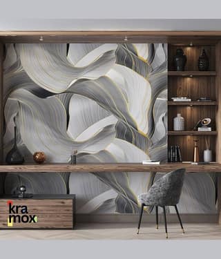 KRAMOX Abstract Wallpaper ( 60 x 200 ) cm ( Pack of 1 )