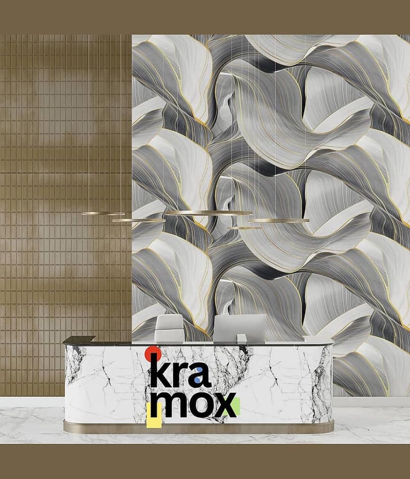 KRAMOX Abstract Wallpaper ( 60 x 200 ) cm ( Pack of 1 ) view 2
